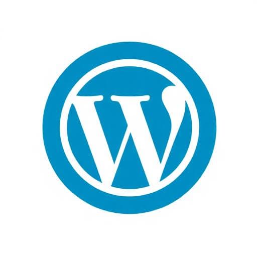 WordPress - Stack technologique INSTACODIN Logo WordPress - Technologie utilisée par INSTACODIN pour le développement web et mobile